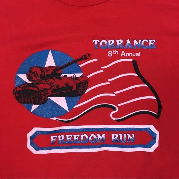 Vintage ‘88 Torrance CA 8th Annual Freedom Run Tee - Picture 3 of 8